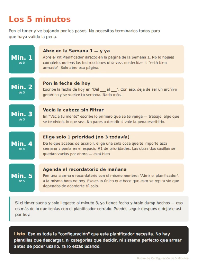 Rutina de Configuración de 5 Minutos — los 5 minutos, paso a paso.webp